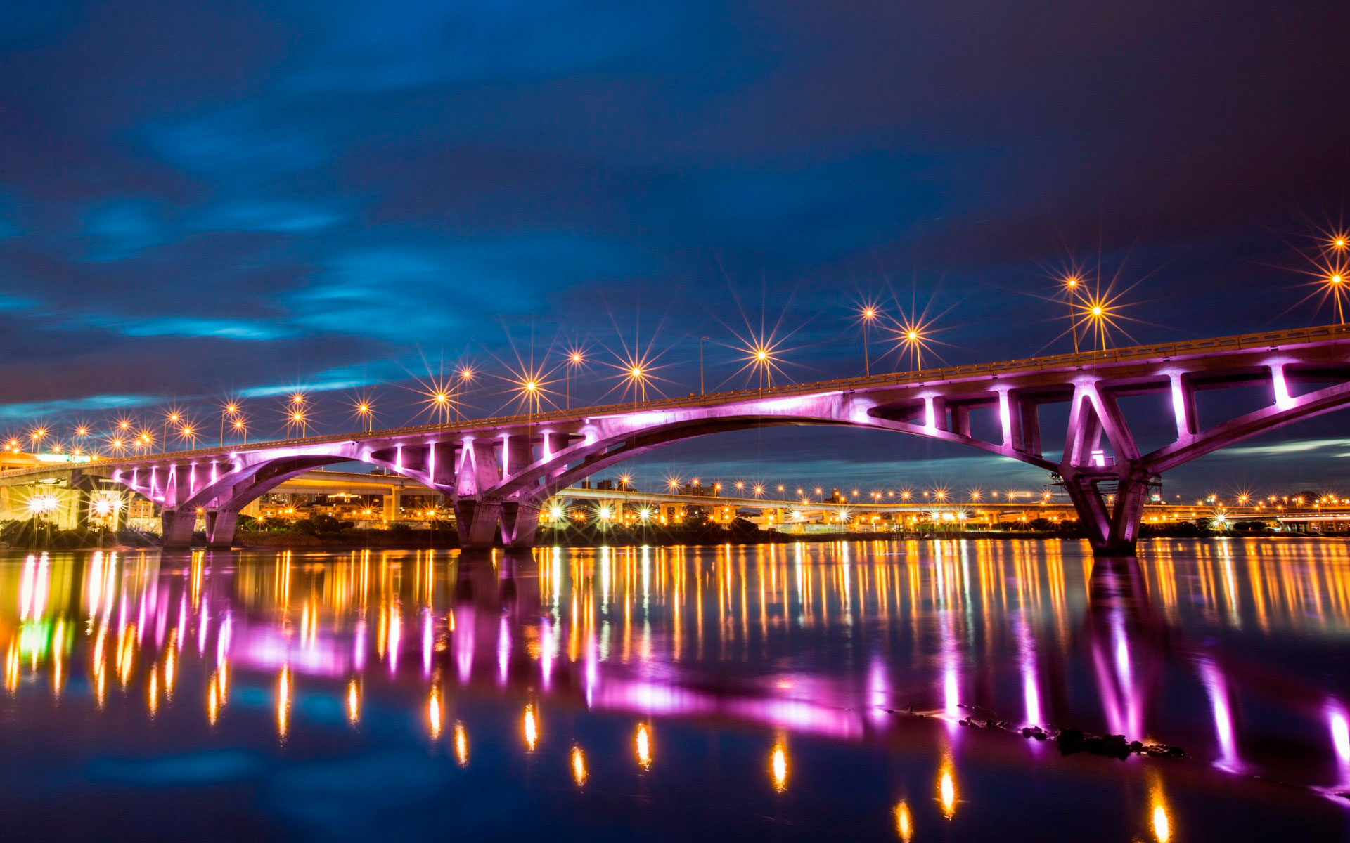 архитектурное освещение : подсветка мостов