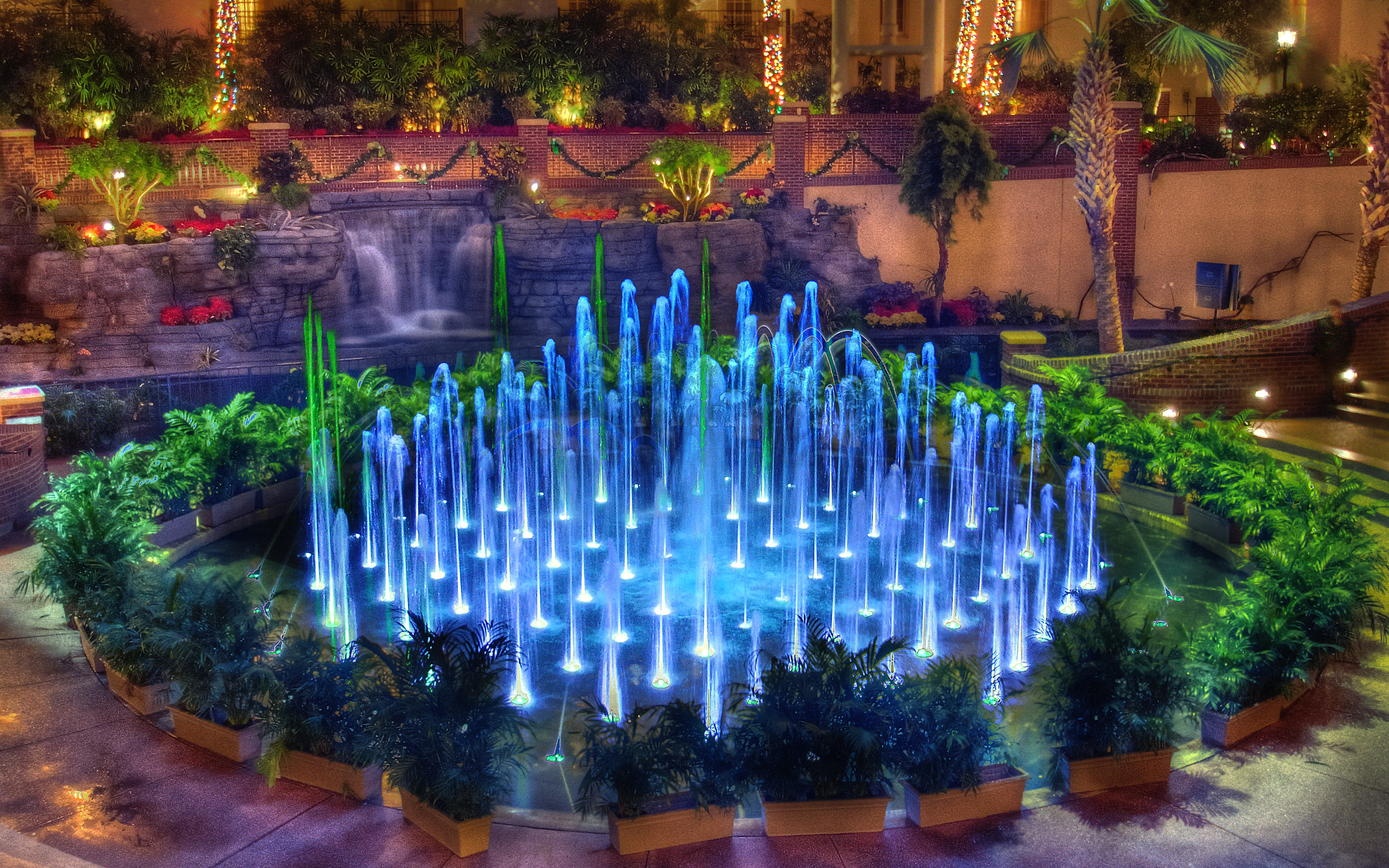 архитектурная подсветка фонтанов и бассейнов