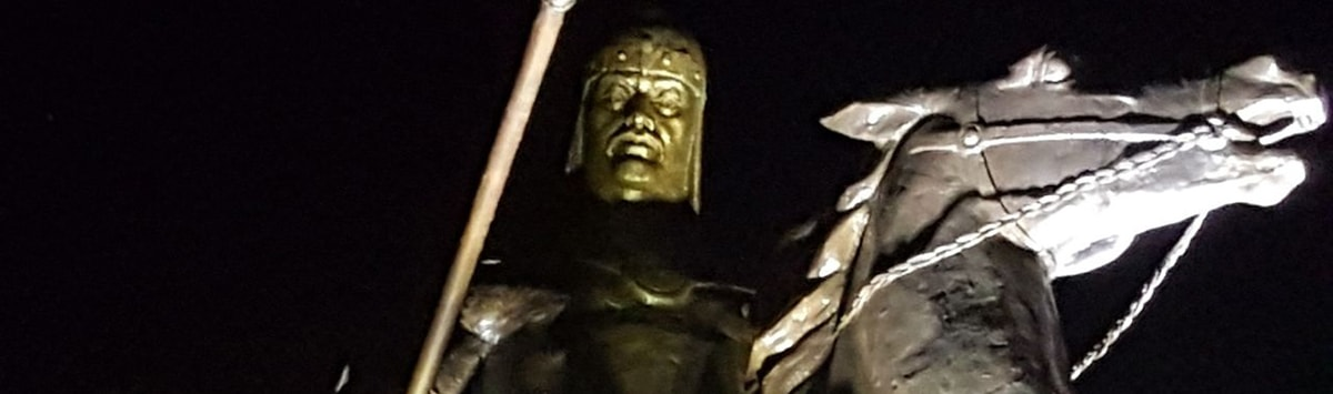 Подсветка памятника в г. Павлодар