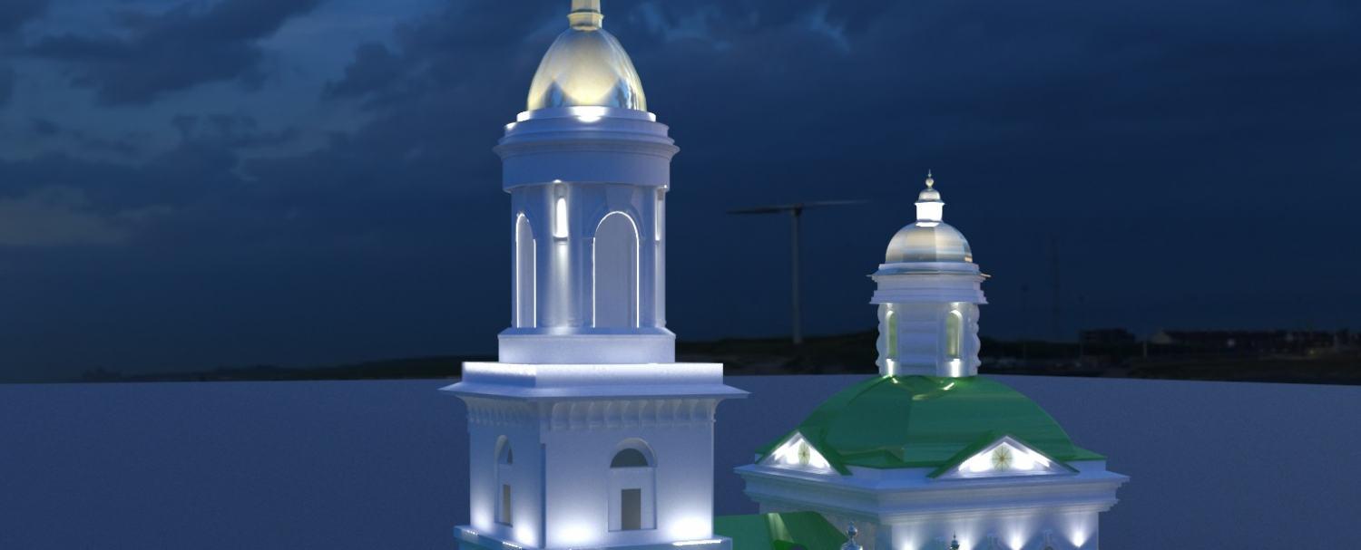 Подсветка храма – «Формирование комфортной городской среды», Екатеринбург